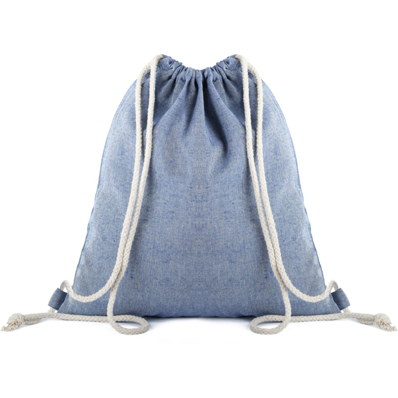 Sacca in cotone riciclato blu royal personalizzato Q24284BL