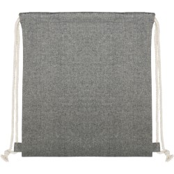 Sacca in cotone riciclato nero personalizzato Q24284N