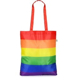 Borsa shopper arcobaleno in rpet personalizzata Q24285 Borsa shopper arcobaleno in rpet personalizzata Q24285