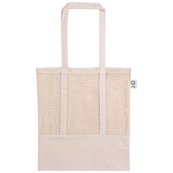 Borsa shopper con rete natural personalizzata Q24298