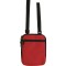 Borsello da spalla in poliestere rosso personalizzato Q24322R