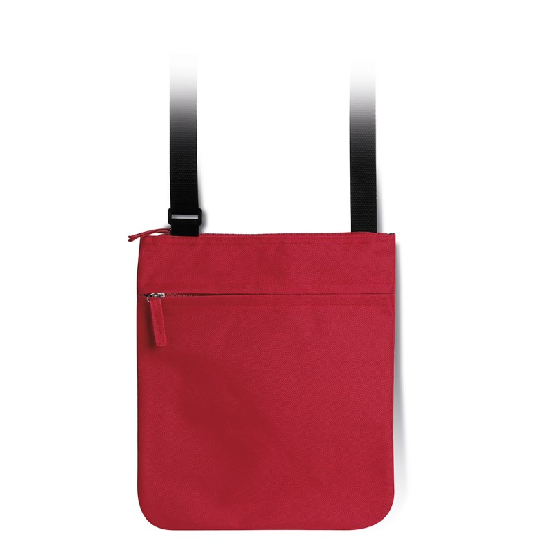 Tracolla in poliestere rosso personalizzato Q24323R