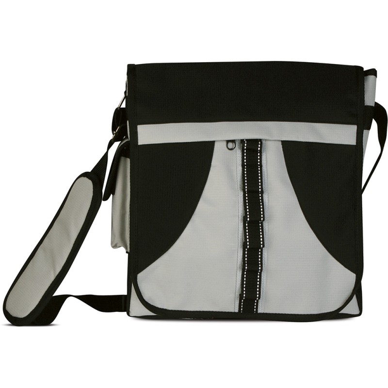 Borsello con tracolla nero personalizzato Q24325N