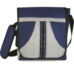 Borsello con tracolla blu navy personalizzato Q24325NY