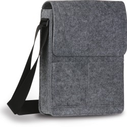 Tracolla in feltro grigio personalizzato Q24326GR