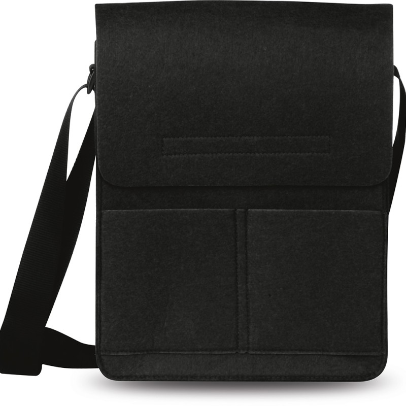 Tracolla in feltro nero personalizzato Q24326N