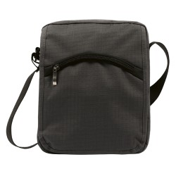 Tracolla in poliestere ribstop grigio personalizzato Q24332GR