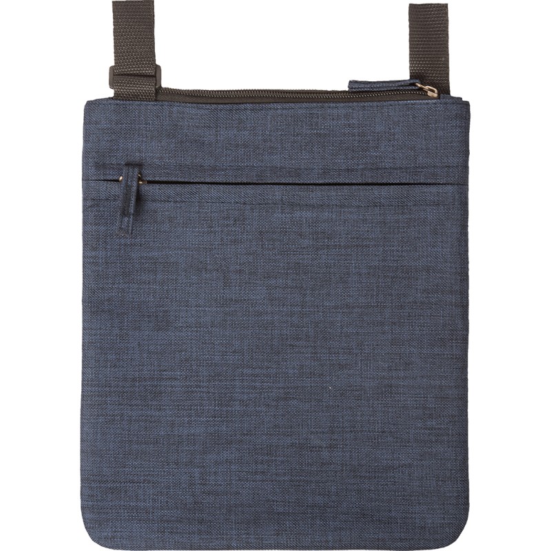 Tracolla in poliestere blu navy personalizzato Q24333NY