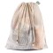 Sacca grande con rete in cotone organico personalizzato Q24337