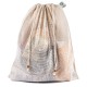 Sacca grande con rete in cotone organico personalizzato Q24337