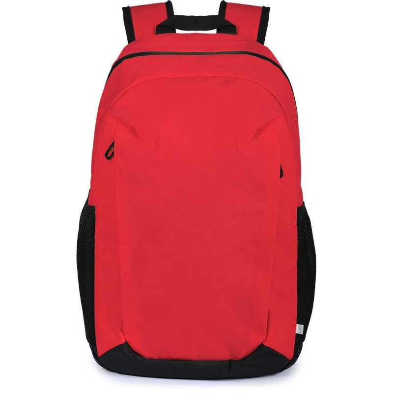 Zaino portacomputer in rpet rosso personalizzato Q24339R