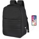 Zaino antitaccheggio in rpet nero personalizzato Q24341N
