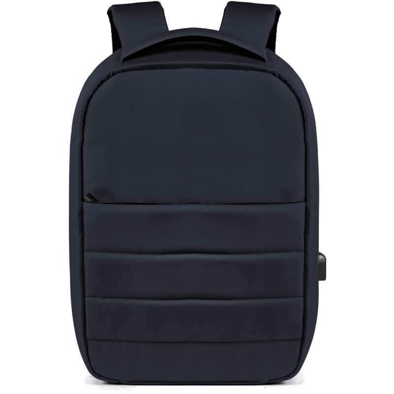 Zaino antitaccheggio in rpet blu navy personalizzato Q24341NY Zaino antitaccheggio in rpet blu navy personalizzato Q24341NY