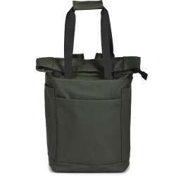 Zaino multiuso in pvc soft touch verde militare personalizzato Q24344VM Zaino multiuso in pvc soft touch verde militare personalizzato Q24344VM