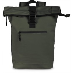Zaino multiuso in pu soft touch verde militare personalizzato Q24347VM Zaino multiuso in pu soft touch verde militare personalizzato Q24347VM