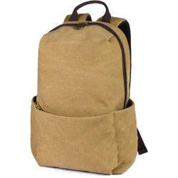 Zaino vintage in policotone canvas kaki personalizzato Q24351KA Zaino vintage in policotone canvas kaki personalizzato Q24351KA