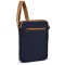 Borsello da spalla vintage in policotone canvas blu navy personalizzato Q24353NY
