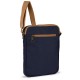 Borsello da spalla vintage in policotone canvas blu navy personalizzato Q24353NY