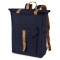 Zaino vintage in policotone canvas blu navy personalizzato Q24355NY
