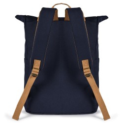 Zaino vintage in policotone canvas blu navy personalizzato Q24355NY Zaino vintage in policotone canvas blu navy personalizzato Q24355NY