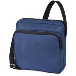 Borsello da spalla in rpet blu navy personalizzato Q24372NY