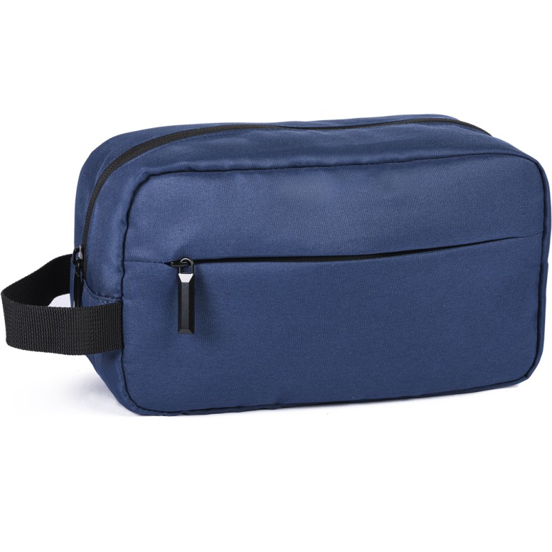 Beauty case in rpet blu navy personalizzato Q24373NY