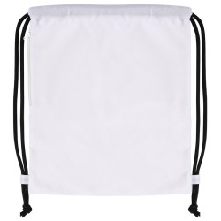Sacca in poliestere bianco personalizzato Q24379B Sacca in poliestere bianco personalizzato Q24379B
