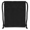 Sacca in poliestere nero personalizzato Q24379N