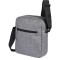 Borsello da spalla melange in poliestere grigio personalizzato Q24380GR