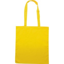 Borsa shopper in cotone gialla personalizzata Q24385G