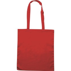 Borsa shopper in cotone rossa personalizzata Q24385R