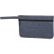 Busta porta documenti melange in poliestere blu navy personalizzato Q24394NY