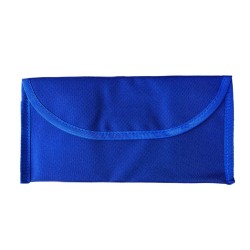 Busta porta documenti in poliestere blu royal personalizzato Q24401BL