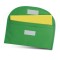 Busta porta documenti in poliestere verde personalizzato Q24401V