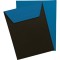 Custodia porta ipad nero/blu royal personalizzato Q24439N/BL