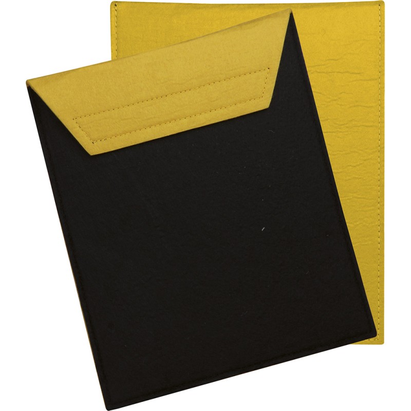 Custodia porta ipad nero/giallo personalizzato Q24439N/G