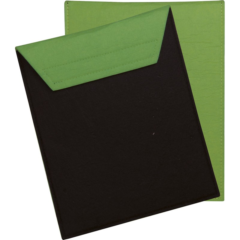 Custodia porta ipad nero/verde personalizzato Q24439N/V