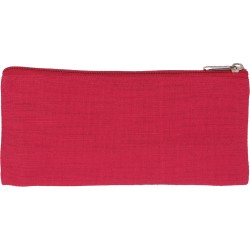 Astuccio in iuta e cotone rosso personalizzato Q24480R Astuccio in iuta e cotone rosso personalizzato Q24480R