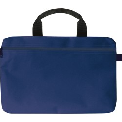 Borsa portadocumenti in poliestere blu royal personalizzata Q24503BL