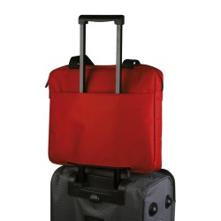 Borsa porta computer in poliestere rossa personalizzata Q24511R Borsa porta computer in poliestere rossa personalizzata Q24511R