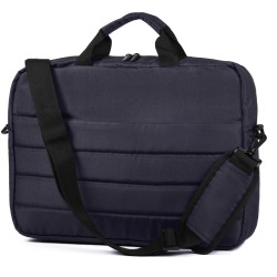 Borsa tracolla porta computer in rpet blu navy personalizzata Q24533NY Borsa tracolla porta computer in rpet blu navy personalizzata Q24533NY