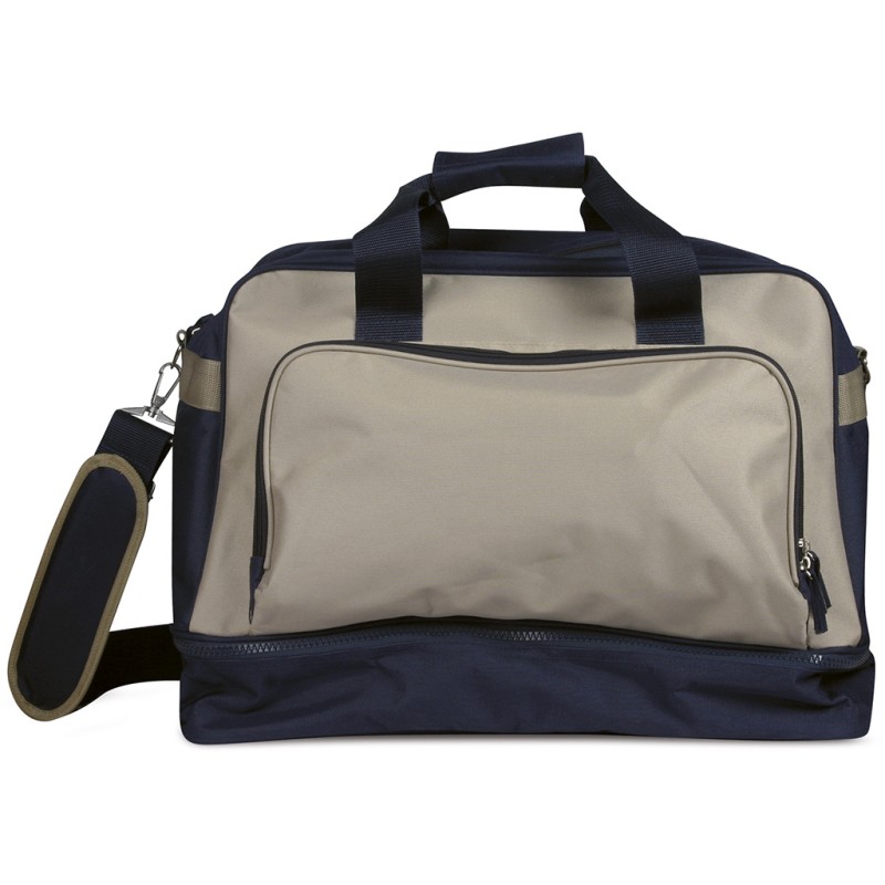 Borsa sportiva in poliestere kaki personalizzata Q24707KA