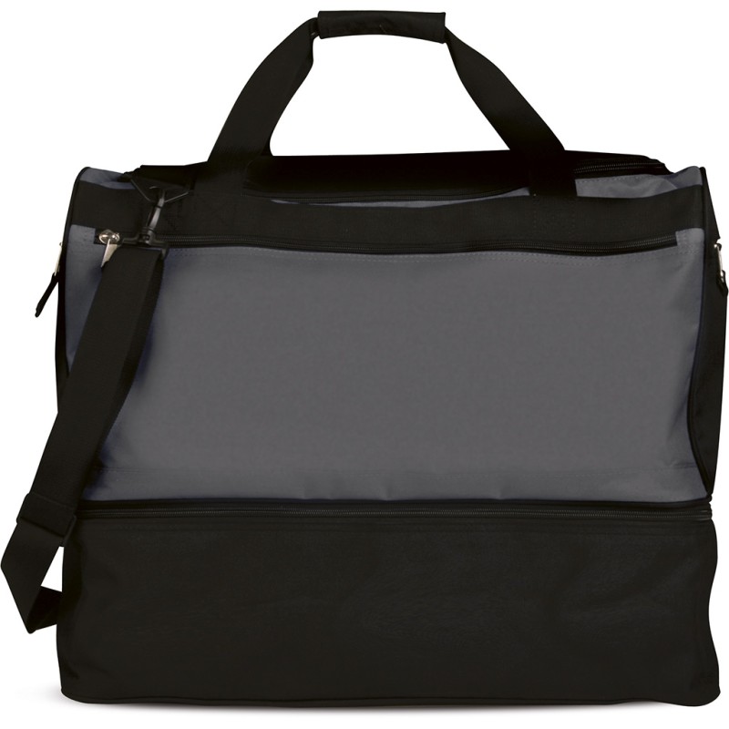 Borsa sportiva in poliestere grigia personalizzata Q24708GR
