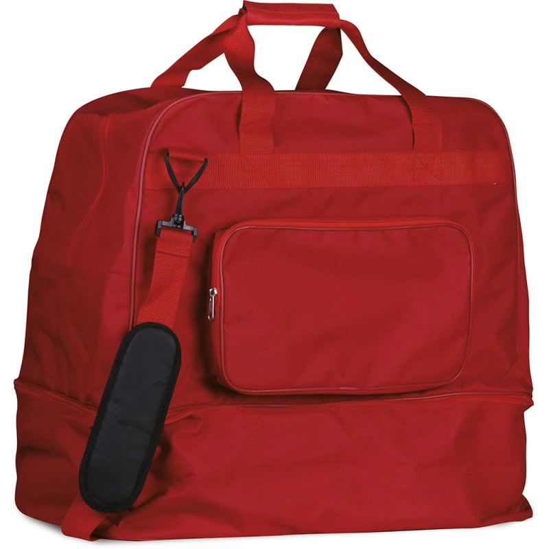 Borsa sportiva in poliestere rossa personalizzata Q24721R