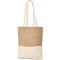 Borsa shopper in iuta e cotone personalizzata Q24868