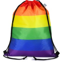Sacca arcobaleno in rpet personalizzato Q24343