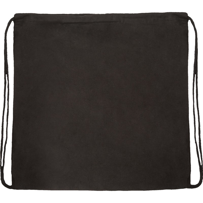 Sacca in cotone nero personalizzato Q24088N