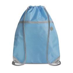 Sacca in poliestere blu sky personalizzato Q24026SK