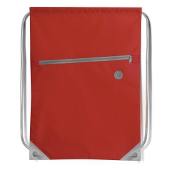 Sacca in poliestere rosso personalizzato Q24026R