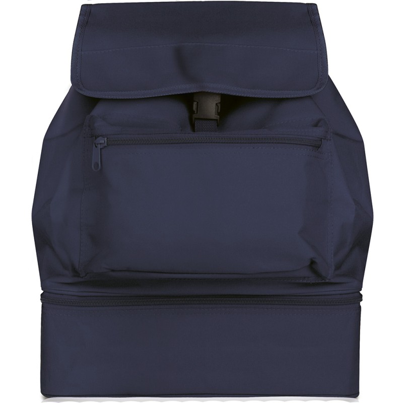 Sacca zaino in poliestere blu navy personalizzato Q24063NY
